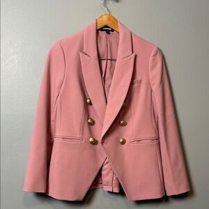 Express Blush Double-Breasted Blazer single button NWOT size 4